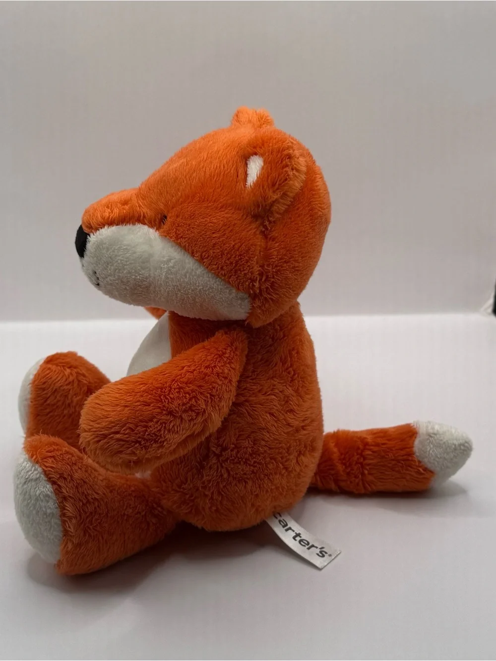 Carters Orange Fox Plush Stuffed Animal Lovey Toy